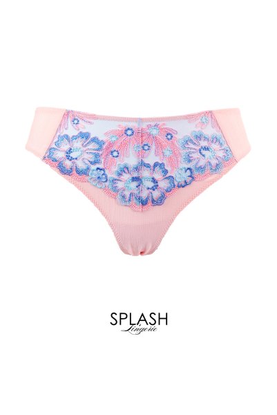 画像1: BLOOM brief  | ノーマルショーツ・ブリーフ・ピンク×ブルー | Sawren サブレン【即日発送・サイズ交換NG・メール便対象】輸入下着・高級ランジェリー  (1)