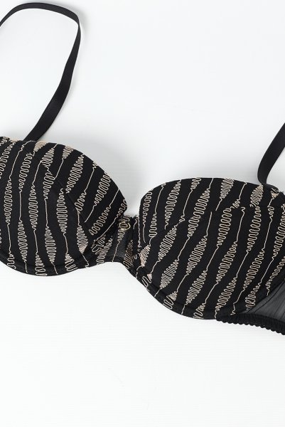 画像2: DIVINE push  | 3/4カップ・ワイヤーブラ・ブラック | Sawren サブレン (2)