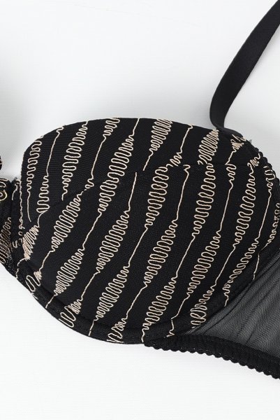 画像3: DIVINE push  | 3/4カップ・ワイヤーブラ・ブラック | Sawren サブレン (3)