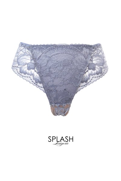 画像1: AUBE brief  | ノーマルショーツ・ブリーフ・ブルーグレー | Sawren サブレン【即日発送・サイズ交換NG・メール便対象】輸入下着・高級ランジェリー  (1)