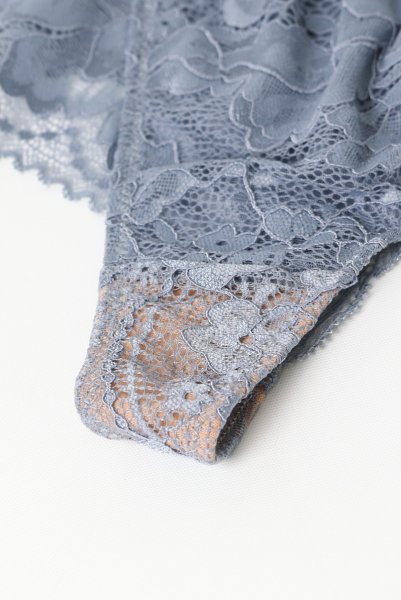 画像6: AUBE thong  | タンガ・Ｔバック・ブルーグレー | Sawren サブレン【即日発送・サイズ交換NG・メール便対象】輸入下着・高級ランジェリー  (6)