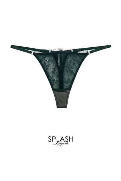 画像1: 【予約受付中】FOREST thong  | タンガ・Ｔバック・グリーン | Sawren サブレン｜輸入下着・高級ランジェリー  (1)