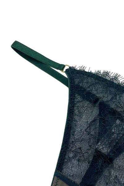 画像4: 【予約受付中】FOREST thong  | タンガ・Ｔバック・グリーン | Sawren サブレン｜輸入下着・高級ランジェリー  (4)