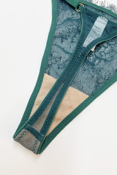 画像6: 【予約受付中】FOREST thong  | タンガ・Ｔバック・グリーン | Sawren サブレン｜輸入下着・高級ランジェリー  (6)