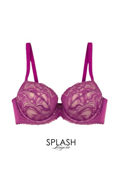 画像1: 【予約受付中】AUDACE push  | 3/4カップ・ワイヤーブラ・マゼンタ | Sawren サブレン｜インポート・輸入下着・高級ランジェリー  (1)