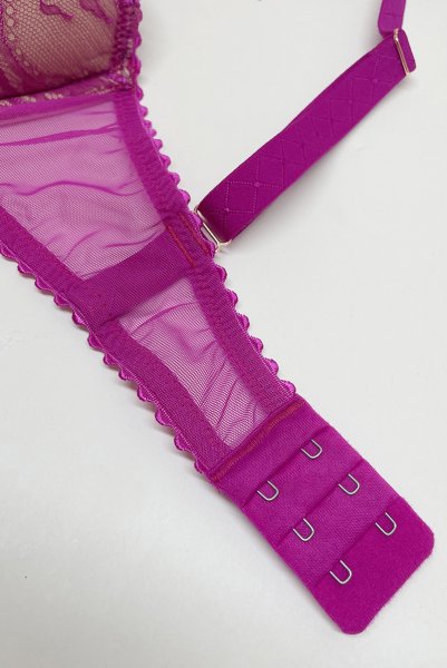 画像5: 【予約受付中】AUDACE push  | 3/4カップ・ワイヤーブラ・マゼンタ | Sawren サブレン｜インポート・輸入下着・高級ランジェリー  (5)