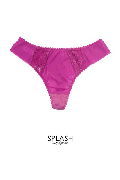 画像1: 【予約受付中】AUDACE thong  | タンガ・Ｔバック・マゼンタ | Sawren サブレン｜輸入下着・高級ランジェリー  (1)