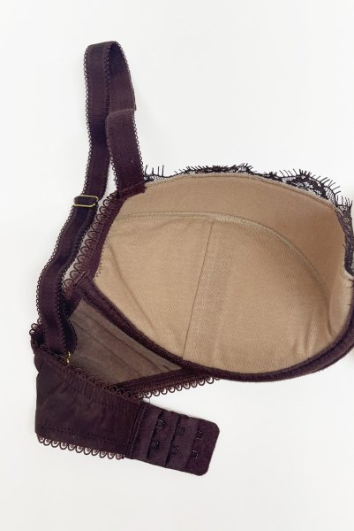 画像6: 【予約受付中】VELOUTE push  | 3/4カップ・ワイヤーブラ・ブラウン | Sawren サブレン｜インポート・輸入下着・高級ランジェリー  (6)