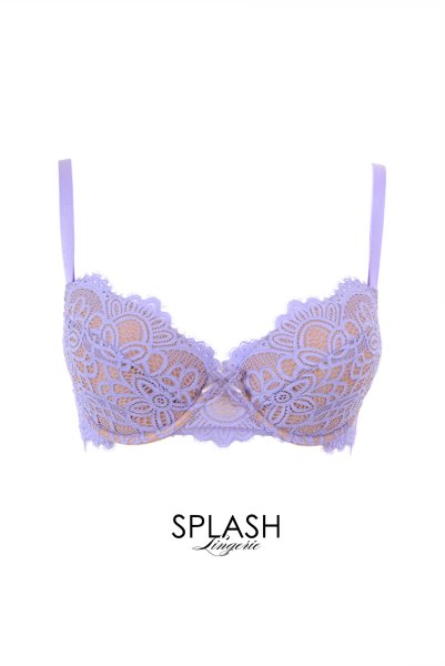 画像1: PROVENCE push  | 3/4カップ・ワイヤーブラ・パープル | Sawren サブレン【即日発送】インポート・輸入下着・高級ランジェリー  (1)