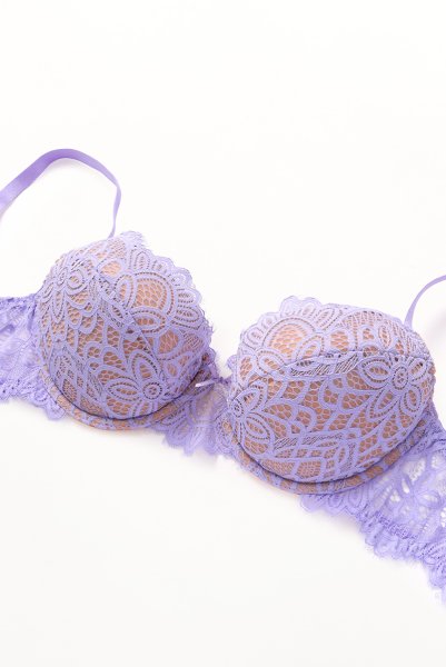 画像2: PROVENCE push  | 3/4カップ・ワイヤーブラ・パープル | Sawren サブレン【即日発送】インポート・輸入下着・高級ランジェリー  (2)