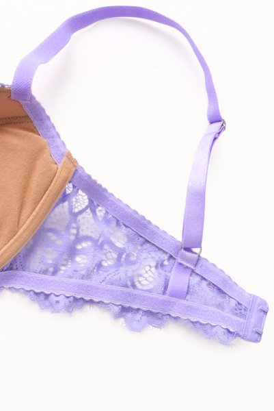 画像7: PROVENCE push  | 3/4カップ・ワイヤーブラ・パープル | Sawren サブレン【即日発送】インポート・輸入下着・高級ランジェリー  (7)