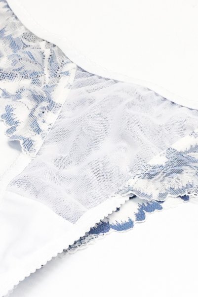 画像7: NUVOLA thong  | タンガ・Ｔバック・ホワイトブルー | Sawren サブレン【サイズ交換NG・メール便対象】輸入下着・高級ランジェリー  (7)