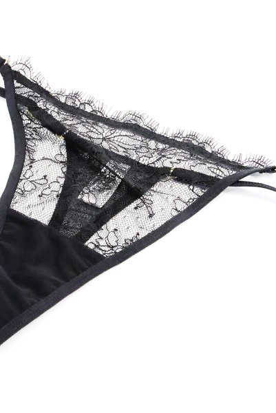 画像6: 【予約】VEIL thong  | タンガ・Ｔバック・ブラック | Sawren サブレン【即日発送・サイズ交換NG・メール便対象】輸入下着・高級ランジェリー  (6)