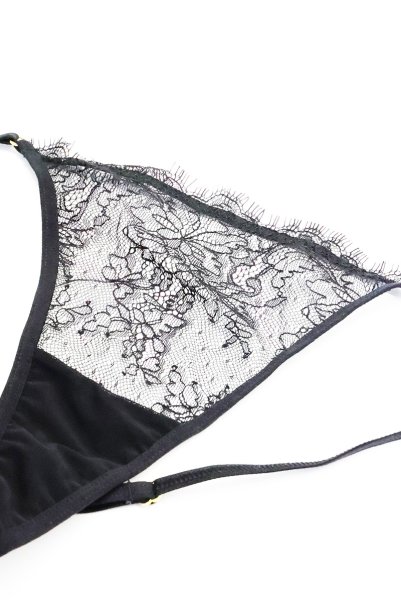 画像7: 【予約】VEIL thong  | タンガ・Ｔバック・ブラック | Sawren サブレン【即日発送・サイズ交換NG・メール便対象】輸入下着・高級ランジェリー  (7)