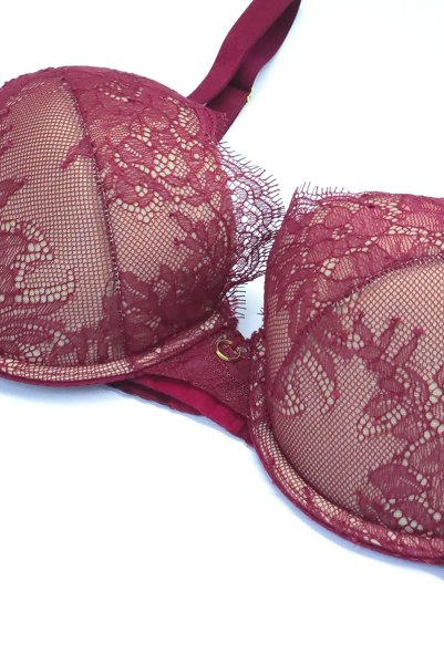 画像3: 【予約】RUBY push  | 3/4カップ・ワイヤーブラ・ワインレッド | Sawren サブレンインポート・輸入下着・高級ランジェリー  (3)