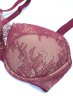 画像4: 【予約】RUBY push  | 3/4カップ・ワイヤーブラ・ワインレッド | Sawren サブレンインポート・輸入下着・高級ランジェリー  (4)