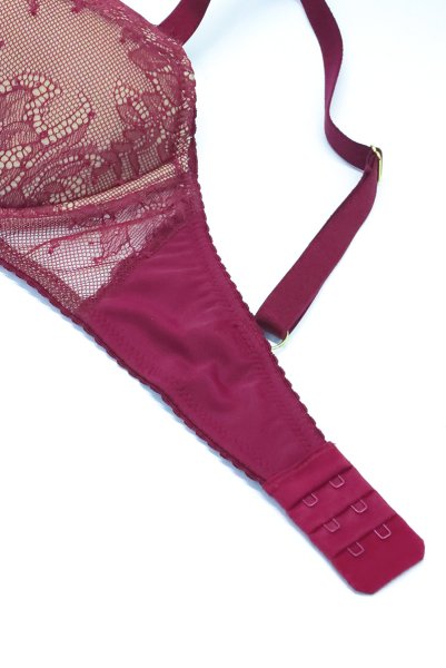 画像5: 【予約】RUBY push  | 3/4カップ・ワイヤーブラ・ワインレッド | Sawren サブレンインポート・輸入下着・高級ランジェリー  (5)