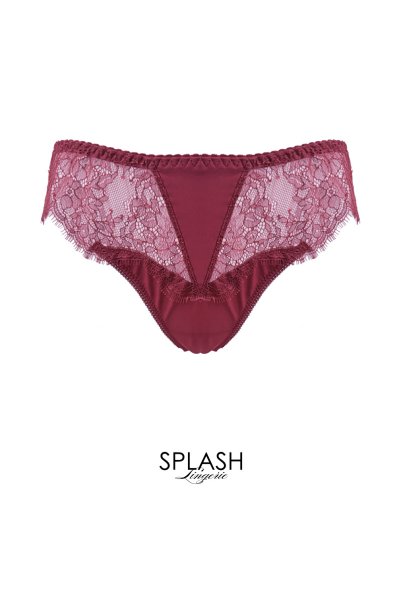 画像1: 【予約】RUBY brief  | ノーマルショーツ・ワインレッド | Sawren サブレン輸入下着・高級ランジェリー  (1)