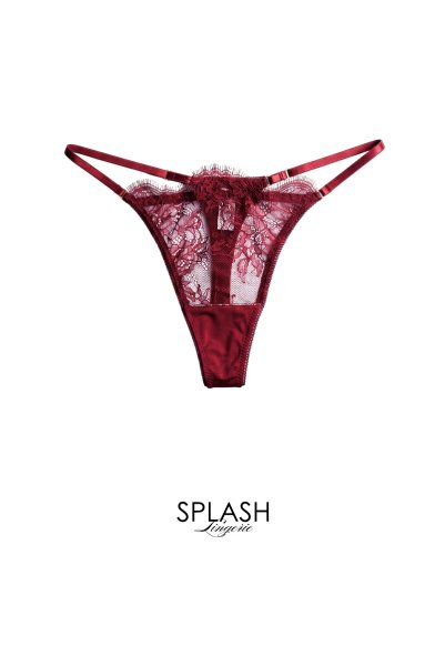 画像1: 【予約】RUBY-G-string  | Gストリングショーツ・Ｔバック・ワインレッド | Sawren サブレン輸入下着・高級ランジェリー  (1)