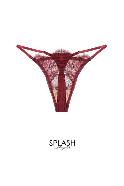 画像2: 【予約】RUBY-G-string  | Gストリングショーツ・Ｔバック・ワインレッド | Sawren サブレン輸入下着・高級ランジェリー  (2)