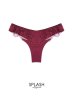 画像1: 【予約】RUBY thong  | タンガ・Ｔバック・ワインレッド | Sawren サブレン輸入下着・高級ランジェリー  (1)
