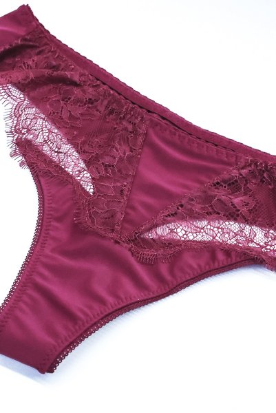 画像6: 【予約】RUBY thong  | タンガ・Ｔバック・ワインレッド | Sawren サブレン輸入下着・高級ランジェリー  (6)