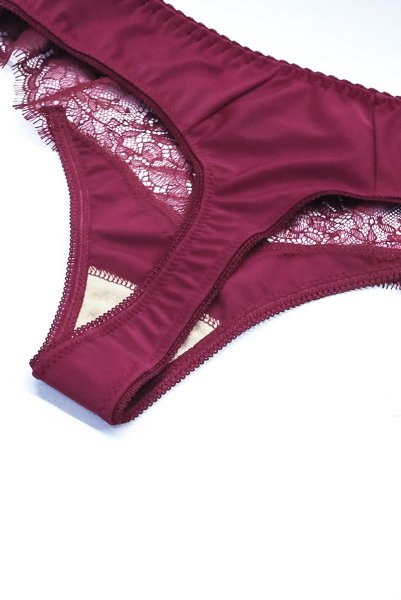 画像7: 【予約】RUBY thong  | タンガ・Ｔバック・ワインレッド | Sawren サブレン輸入下着・高級ランジェリー  (7)