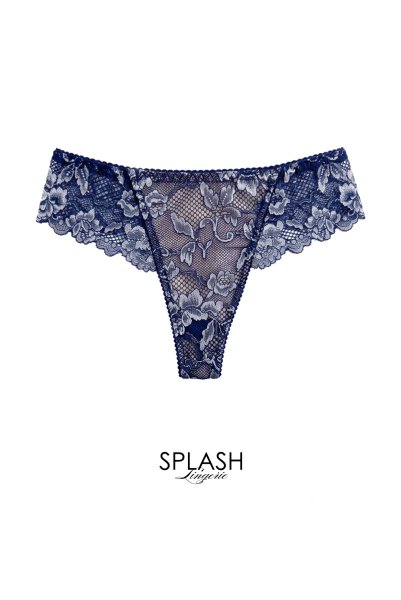 画像1: 【予約】OPERA-navy thong  | タンガ・Ｔバック・ネイビー | Sawren サブレン【即日発送・サイズ交換NG・メール便対象】輸入下着・高級ランジェリー  (1)