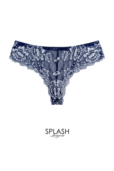 画像2: 【予約】OPERA-navy thong  | タンガ・Ｔバック・ネイビー | Sawren サブレン【即日発送・サイズ交換NG・メール便対象】輸入下着・高級ランジェリー  (2)