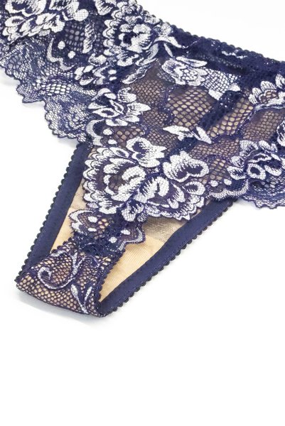 画像6: 【予約】OPERA-navy thong  | タンガ・Ｔバック・ネイビー | Sawren サブレン【即日発送・サイズ交換NG・メール便対象】輸入下着・高級ランジェリー  (6)