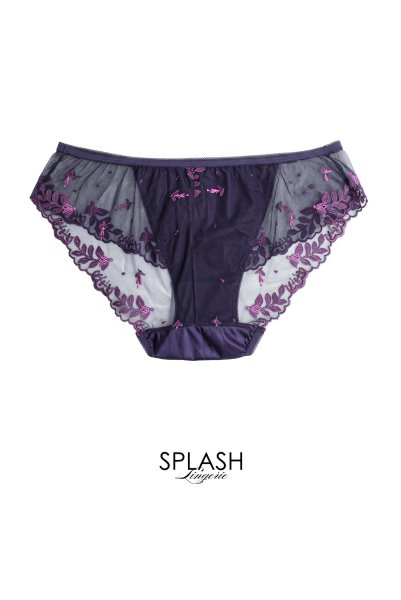 画像2: 【予約】ALLURE brief  | ノーマルショーツ・バイオレット | Sawren サブレン輸入下着・高級ランジェリー  (2)
