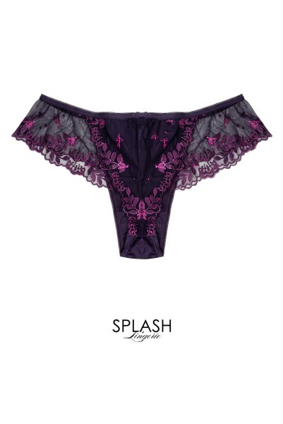 画像2: 【予約】ALLURE thong  | タンガ・Ｔバック・バイオレット | Sawren サブレン輸入下着・高級ランジェリー  (2)
