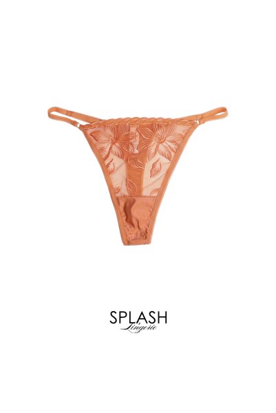 画像1: 【予約】FELINE-G-string  |  Gストリングショーツ・Ｔバック・テラコッタ | Sawren サブレン輸入下着・高級ランジェリー  (1)
