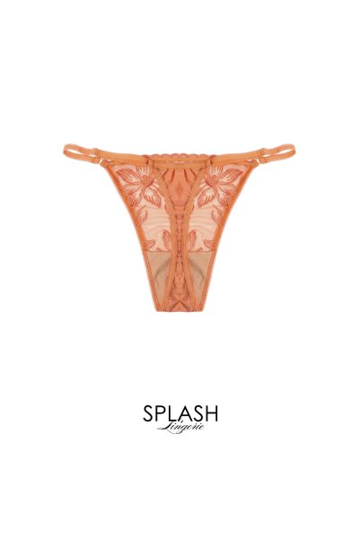 画像2: 【予約】FELINE-G-string  |  Gストリングショーツ・Ｔバック・テラコッタ | Sawren サブレン輸入下着・高級ランジェリー  (2)