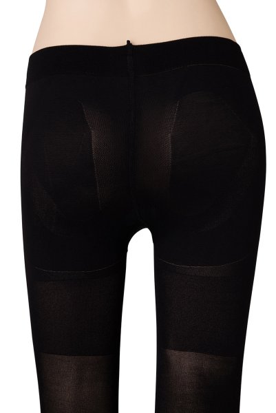 画像3: CONTROL TOP 60  | 着圧タイツ 60デニール・無地・ヒップアップ・ブラック | Veneziana ベネチアナ (3)