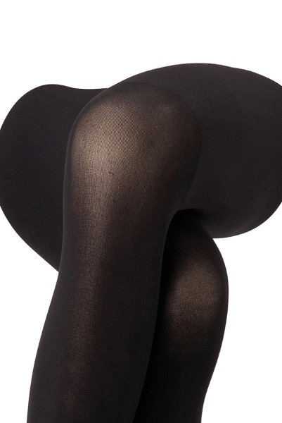 画像6: CONTROL TOP 60  | 着圧タイツ 60デニール・無地・ヒップアップ・ブラック | Veneziana ベネチアナ (6)