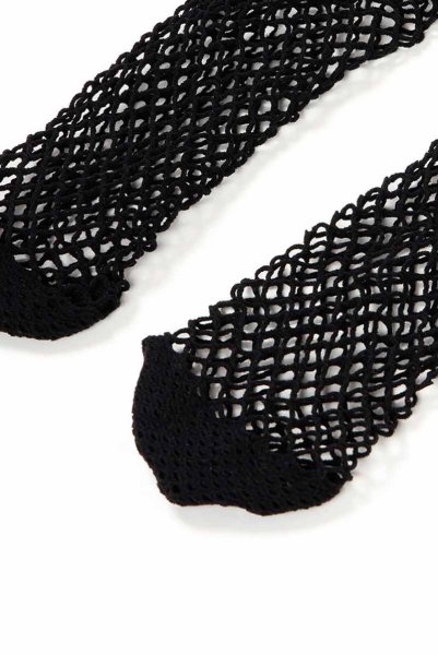 画像10: ALBA RETE Socks nero silver  | ショートストッキング・網・ラメ・ブラック×シルバー | Veneziana ベネチアナ (10)