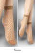 画像2: ショートストッキング（網・ラメ・ベージュ×ゴールド）※2足までメール便対象  [ALBA-RETE-Socks-beige] (2)