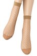 画像5: ショートストッキング（網・ラメ・ベージュ×ゴールド）※2足までメール便対象  [ALBA-RETE-Socks-beige] (5)