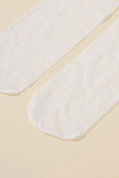 画像10: ALICE Socks bianco  | ショートストッキング・ドット柄・リボン・ホワイト | Veneziana ベネチアナ (10)