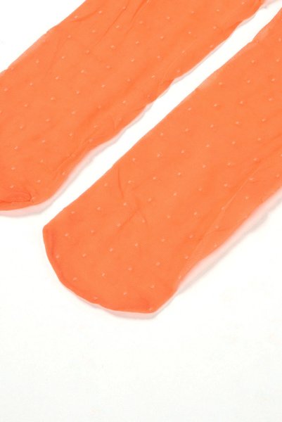 画像10: ALICE Socks coral  | ショートストッキング・ドット柄・リボン・コーラル | Veneziana ベネチアナ (10)