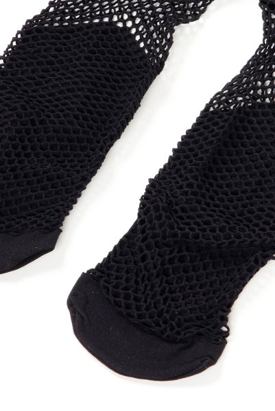 画像10: AYA RETE Socks nero  | ショートストッキング・アニマル柄・網・ブラック×ゴールド | Veneziana ベネチアナ (10)