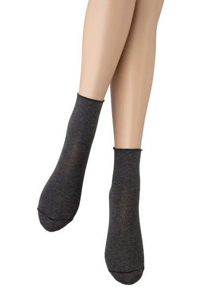 画像5: COTONE 300 Socks melange  | ショートストッキング・300デニール・無地・グレー | Veneziana ベネチアナ (5)
