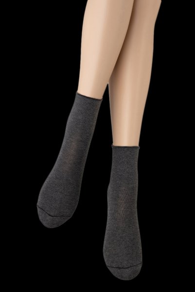 画像6: COTONE 300 Socks melange  | ショートストッキング・300デニール・無地・グレー | Veneziana ベネチアナ (6)