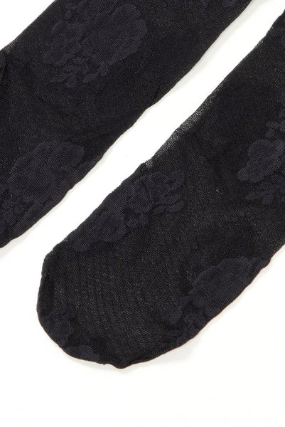 画像10: FANNY Socks nero  | ショートストッキング・花柄・ブラック | Veneziana ベネチアナ (10)