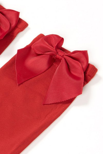 画像8: FIOCCO Socks tomato  | ショートストッキング・無地・リボン・レッド | Veneziana ベネチアナ (8)