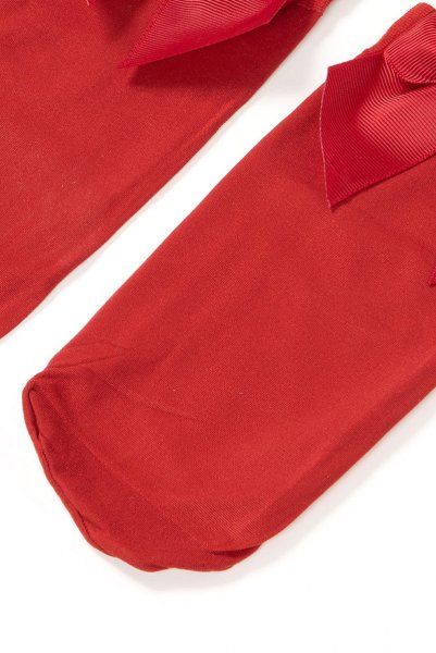 画像9: FIOCCO Socks tomato  | ショートストッキング・無地・リボン・レッド | Veneziana ベネチアナ (9)