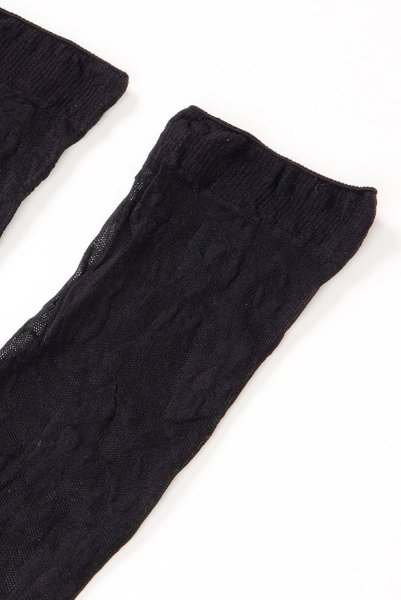 画像9: FIORE Socks nero  | ショートストッキング・花柄・ブラック | Veneziana ベネチアナ (9)
