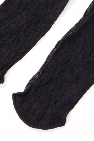 画像10: FIORE Socks nero  | ショートストッキング・花柄・ブラック | Veneziana ベネチアナ (10)