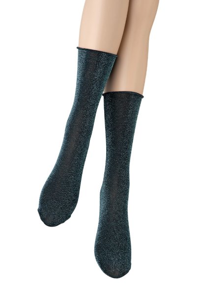 画像5: FLAVIA Socks ottanlo  | ショートストッキング・ラメ・ブルー | Veneziana ベネチアナ (5)